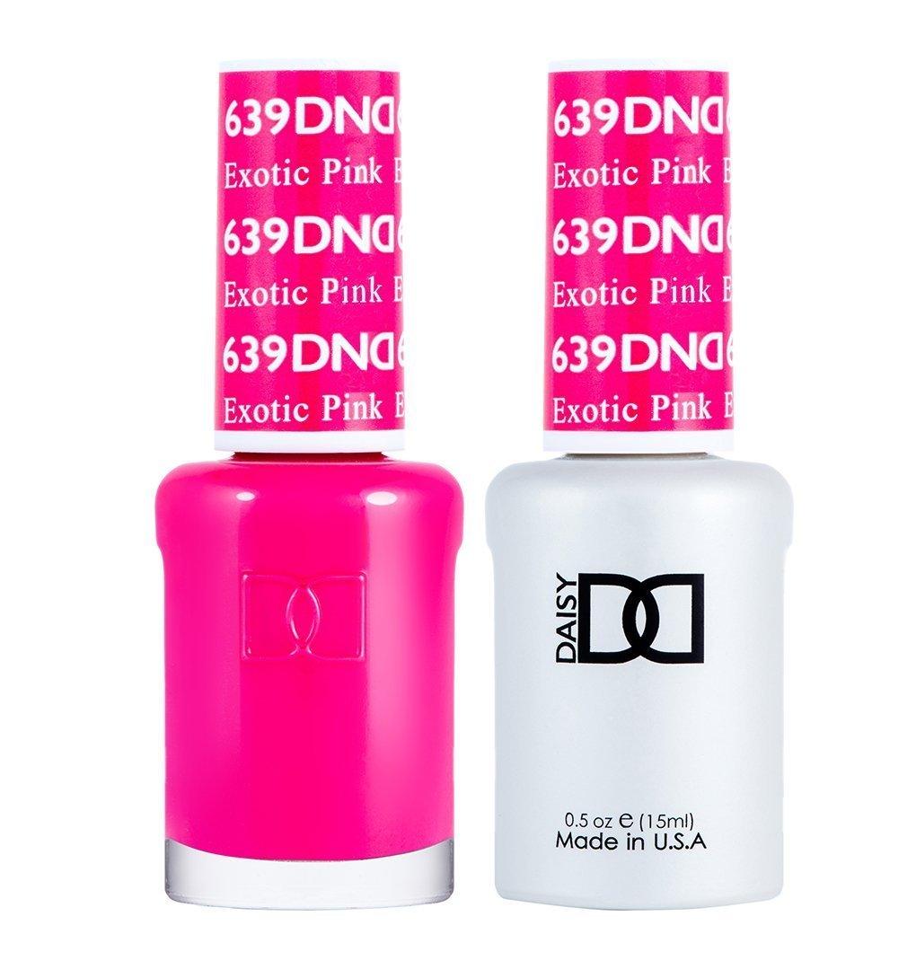 DND Gel Nail Polish Duo - 639 Pink Colors - Exotic Pink