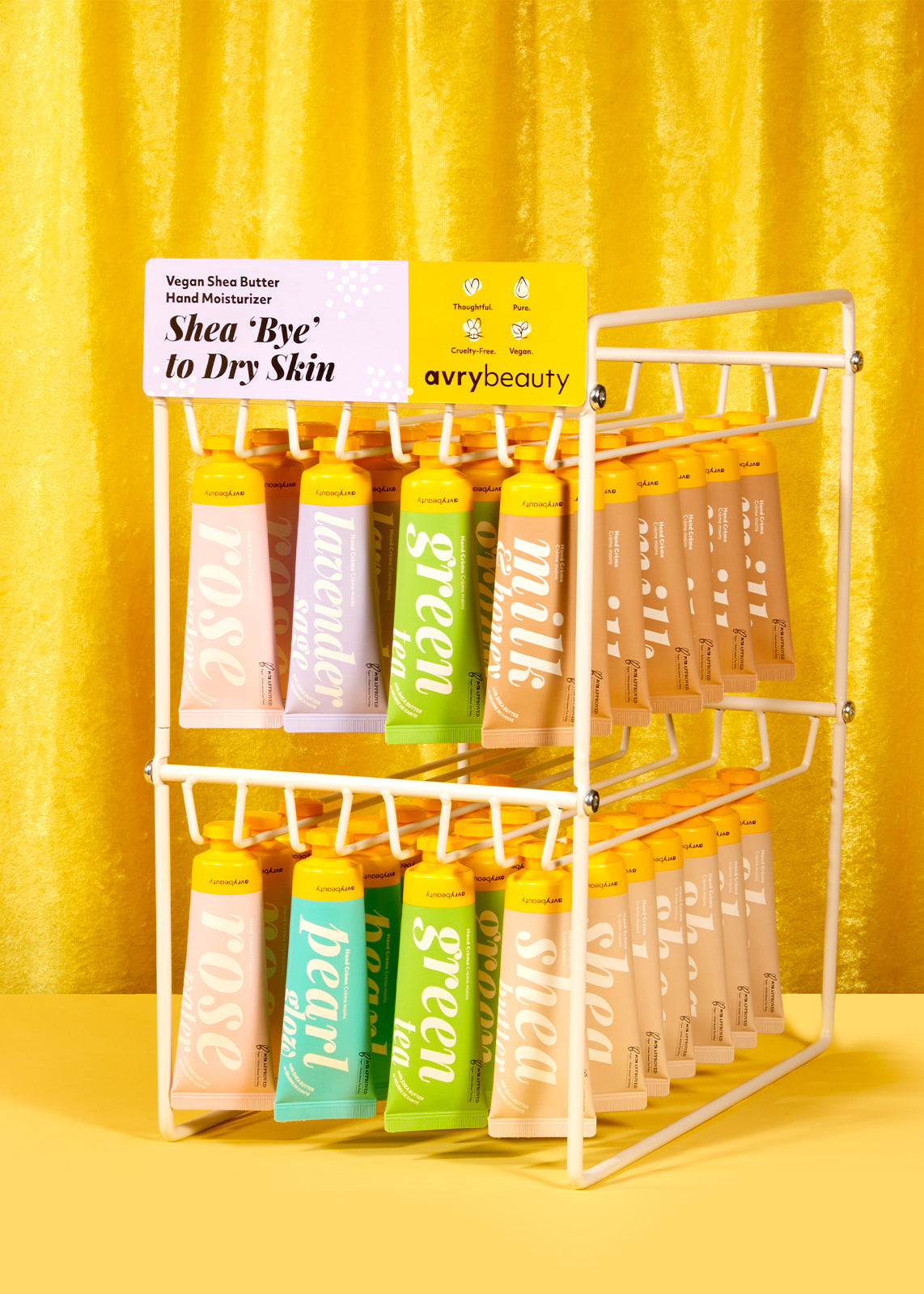 Shea Butter Lotion Display Stand + Shelf Talker