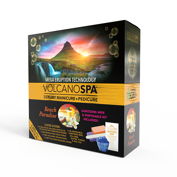 Volcano Spa Pedicure Kit - Beach Paradise Case of 36 by LaPalm