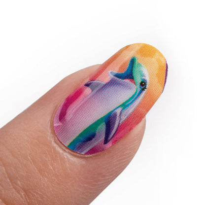 ORLY® x Lisa Frank® Dancing Dolphins™  Gel Nail Strips