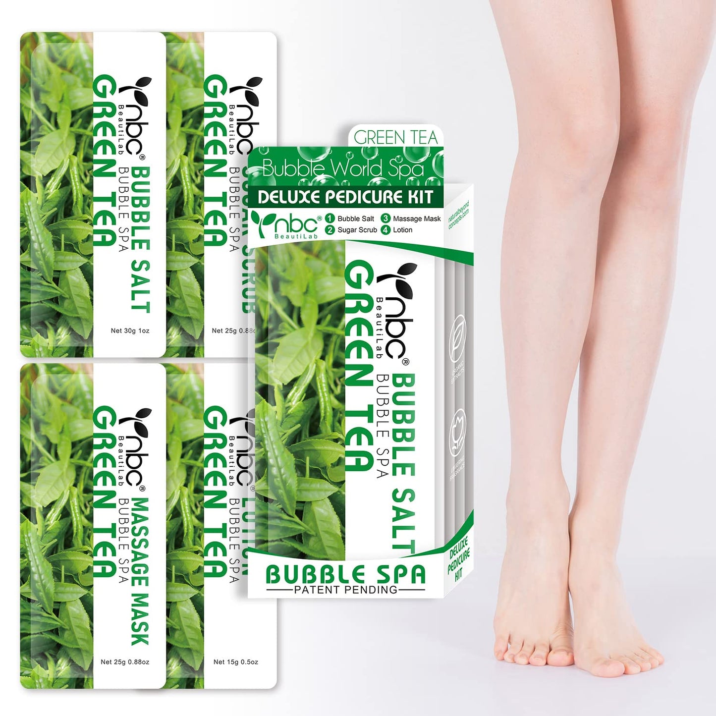 NBC Green-Tea - 4 Step Pedicure kit