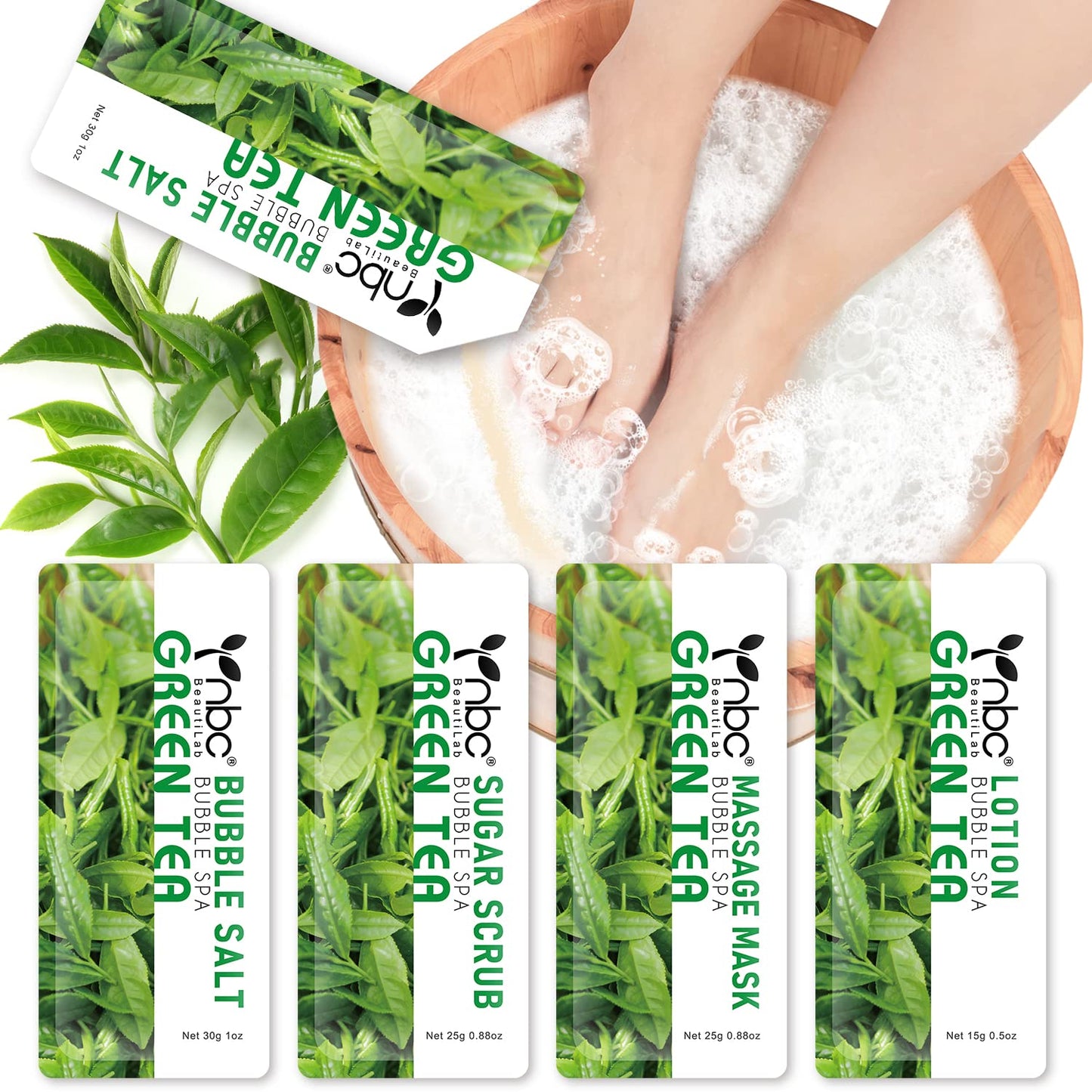 NBC Green-Tea - 4 Step Pedicure kit