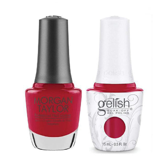 Gelish & Morgan Taylor Combo GE 861 - Hot Rod Red