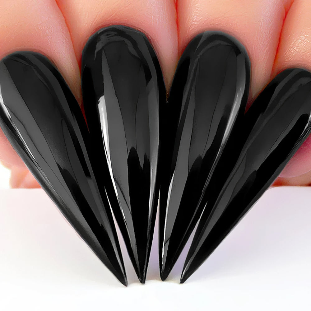 Kiara Sky Gel Nail Polish Duo - 435 Black Colors - Black To Black
