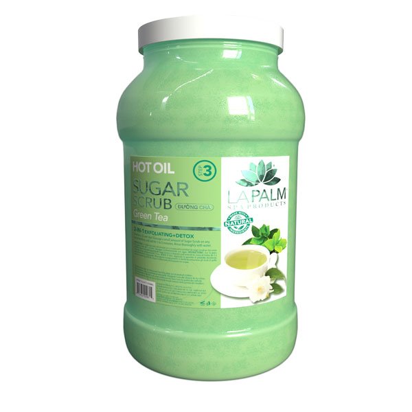 Hot Oil Pedicure Sugar Scrub, Green Tea 128oz Case of 4 By LaPalm