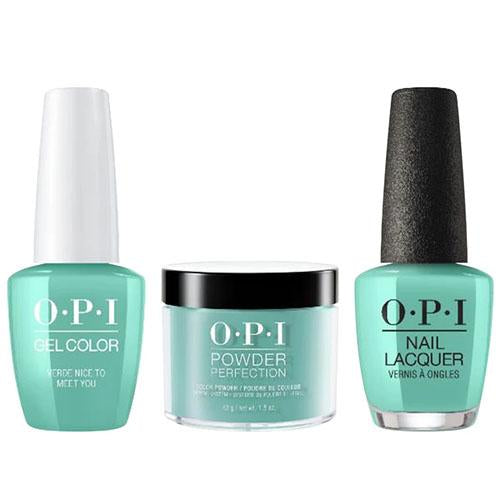 OPI Trio: M84 - Verde Nice to Meet You