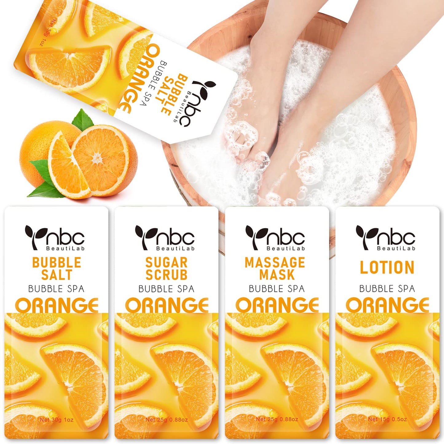 NBC Orange - 4 Step Pedicure kit