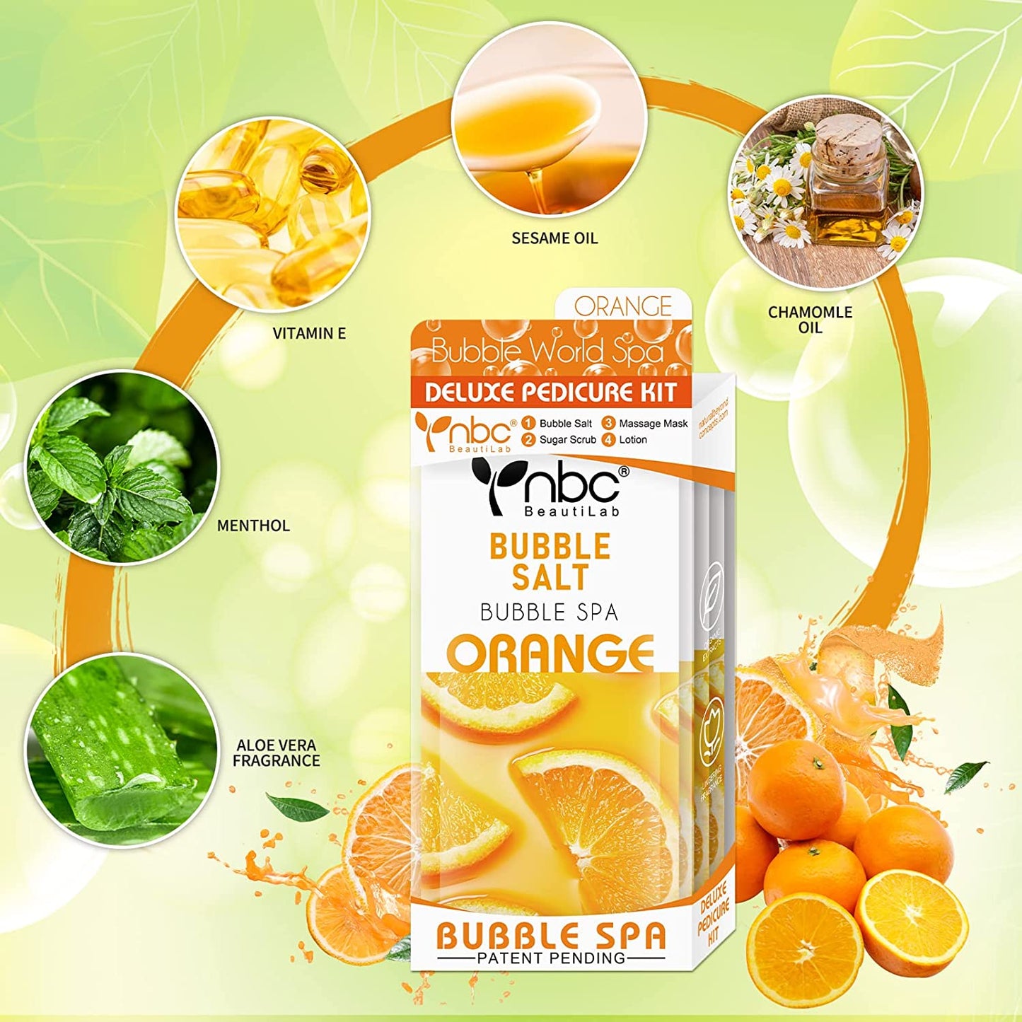 NBC Orange - 4 Step Pedicure kit