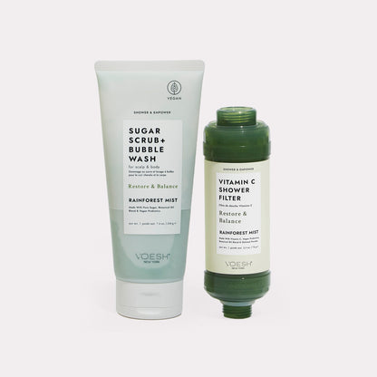 Voesh - Shower & Empower Duo Rainforest Mist