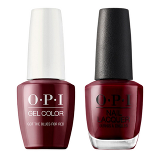 OPI Gel & Polish Duo: W52 Got the Blues for Red