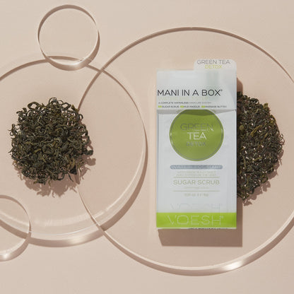 Voesh Mani in a Box Waterless 3 Step Green Tea Detox