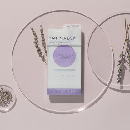 Voesh Mani in a Box Waterless 3 Step Lavender Relieve