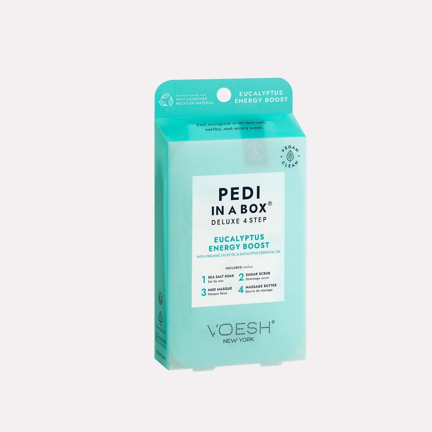 Voesh - Pedi in a Box Deluxe 4 Step Eucalyptus Energy Boost