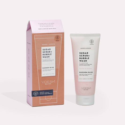 Voesh - Sugar Scrub + Bubble Wash Blossom Bliss