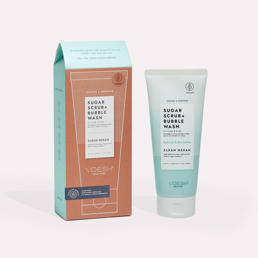 Voesh - Sugar Scrub + Bubble Wash Clean Ocean