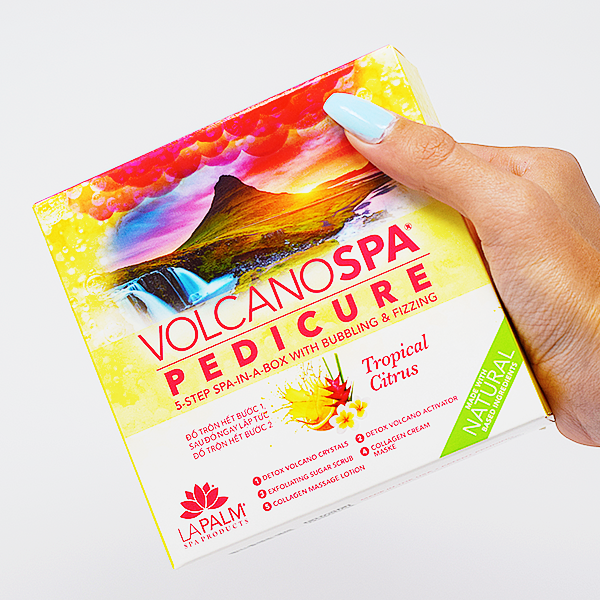 Volcano Spa Pedicure Kit - Tropical Citrus Case of 36 by LaPalm