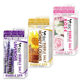 Set 3 NBC Lavender - Honey Flower - Rose - Bubble World Spa Kit (4 Step)