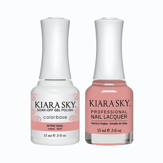 Kiara Sky Gel Nail Polish Duo - 637 Gypsy Soul