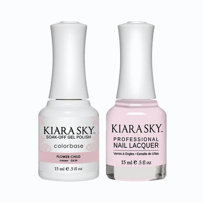 Kiara Sky Gel Nail Polish Duo - 634 Flower Child