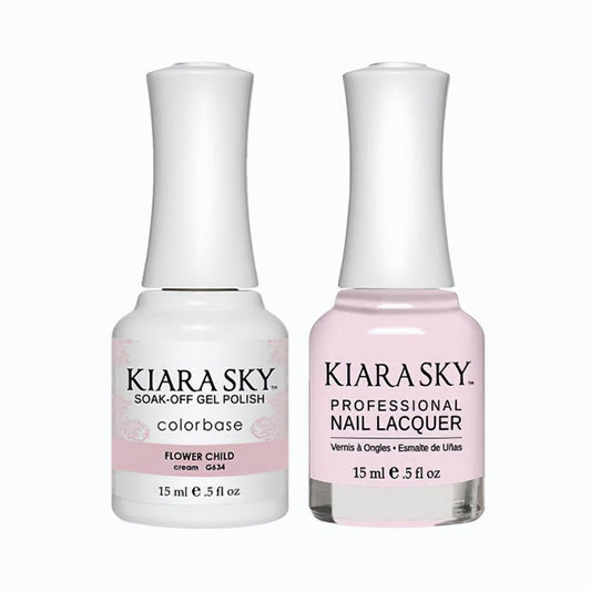 Kiara Sky Gel Nail Polish Duo - 634 Flower Child