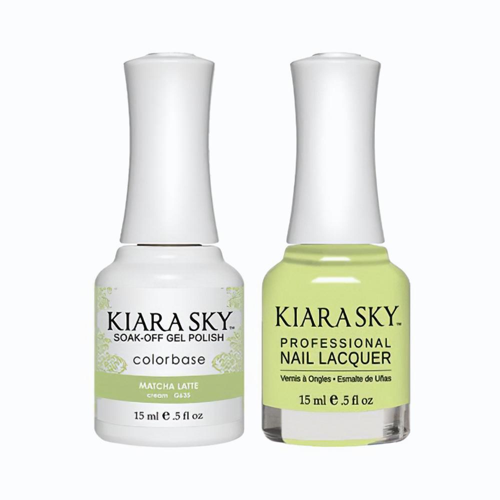 Kiara Sky Gel Nail Polish Duo - 635 Matcha Latte