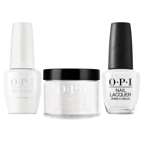 OPI Trio: L00 Alpine Snow