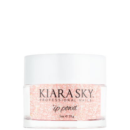 Kiara Sky Dipping Powder 1oz - PINKING OF SPARKLE